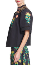 Load image into Gallery viewer, Black Bexley Smocked Top