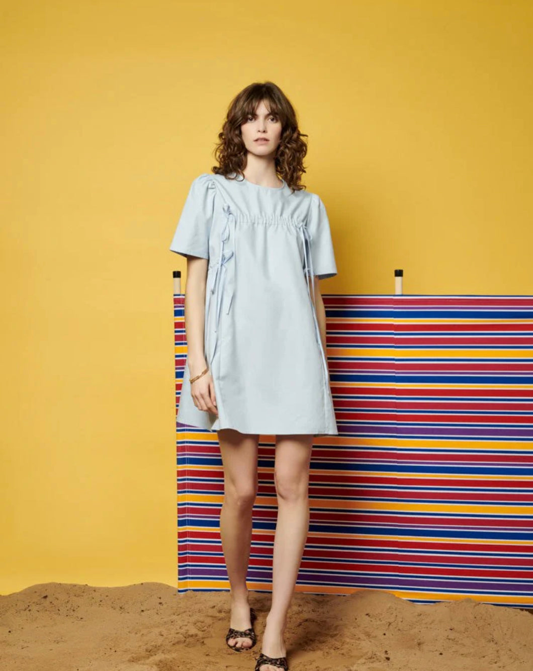 Helen Drawstring Mini Dress