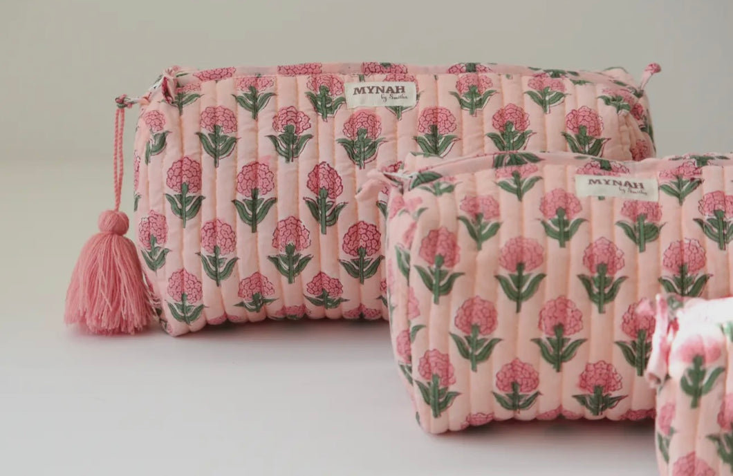 Blush Marigold Cosmetic Bag