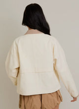 Load image into Gallery viewer, Cream and Gingham Contrast Jacket
