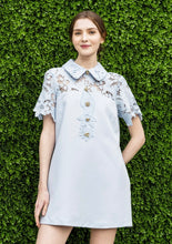 Load image into Gallery viewer, Blue Eyelet Dress
