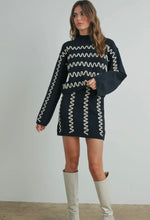 Load image into Gallery viewer, Black Ric Rac Sweater Set
