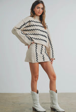 Load image into Gallery viewer, Beige Ric Rac Sweater Set
