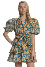 Load image into Gallery viewer, Paisley Puff Sleeve Dress
