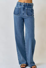 Load image into Gallery viewer, Braided Denim Jeans
