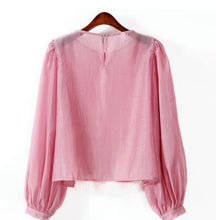 Load image into Gallery viewer, Feathery Pink Blouse
