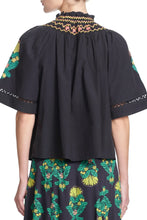 Load image into Gallery viewer, Black Bexley Smocked Top
