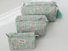 Load image into Gallery viewer, Pastel Floral Cosmetic Bag

