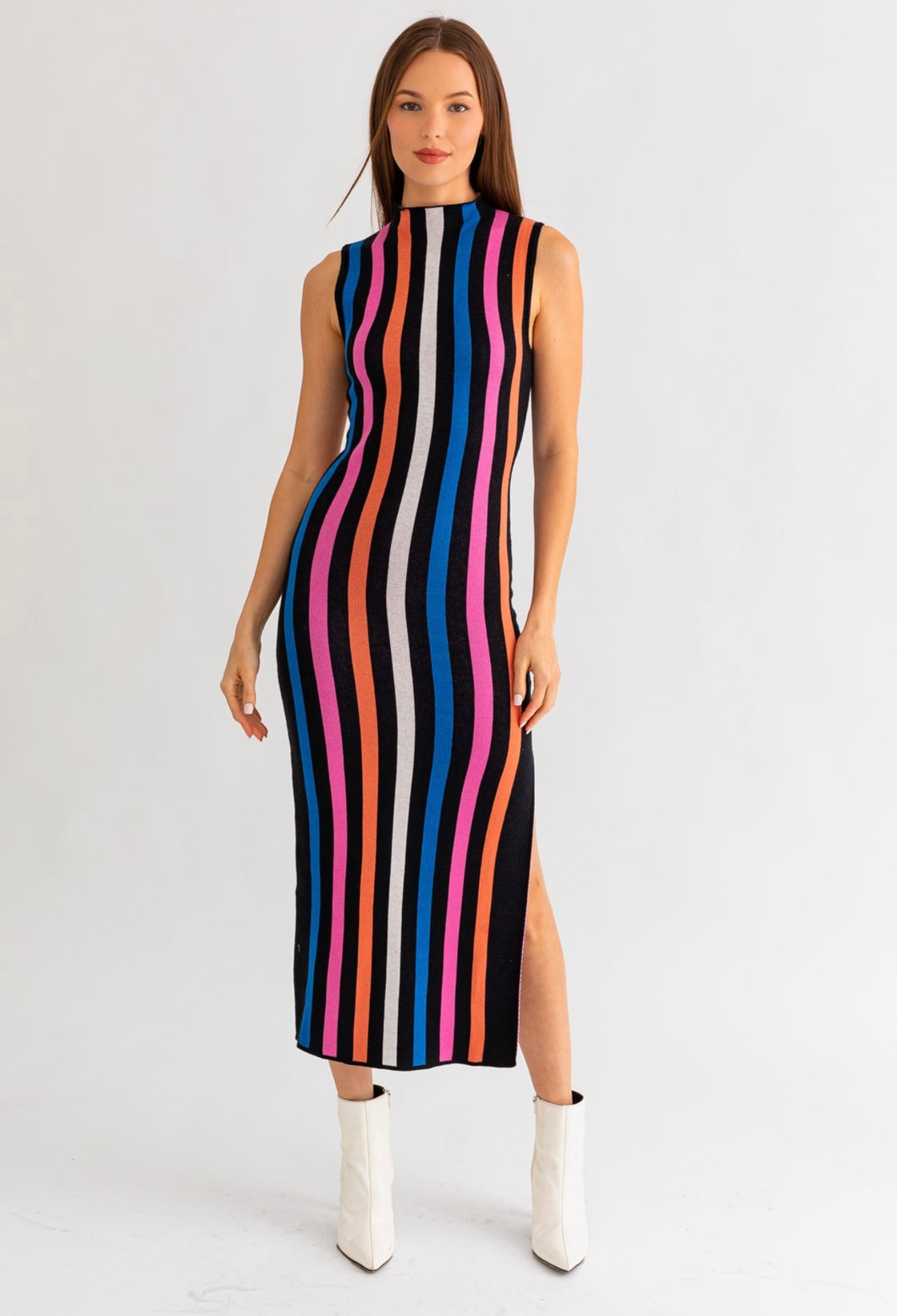 Colorful Sleeveless Dress