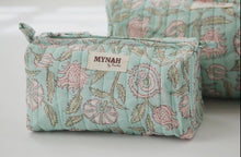Load image into Gallery viewer, Pastel Floral Cosmetic Bag
