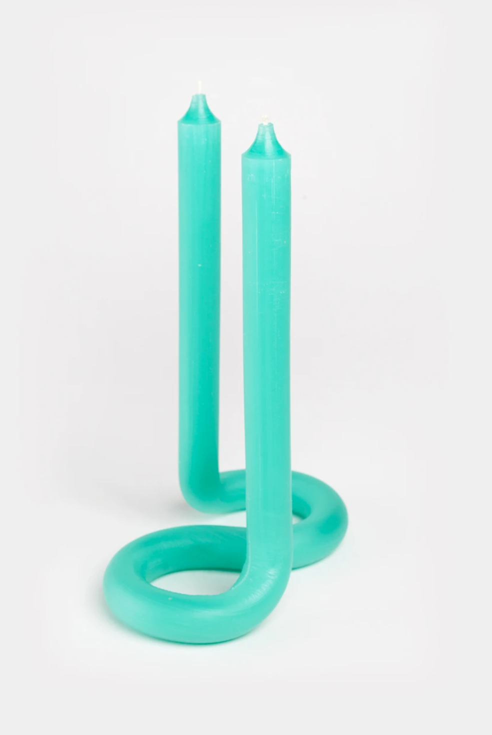 Turquoise Twist Candle