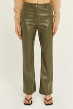 Load image into Gallery viewer, Olive Leather Pants
