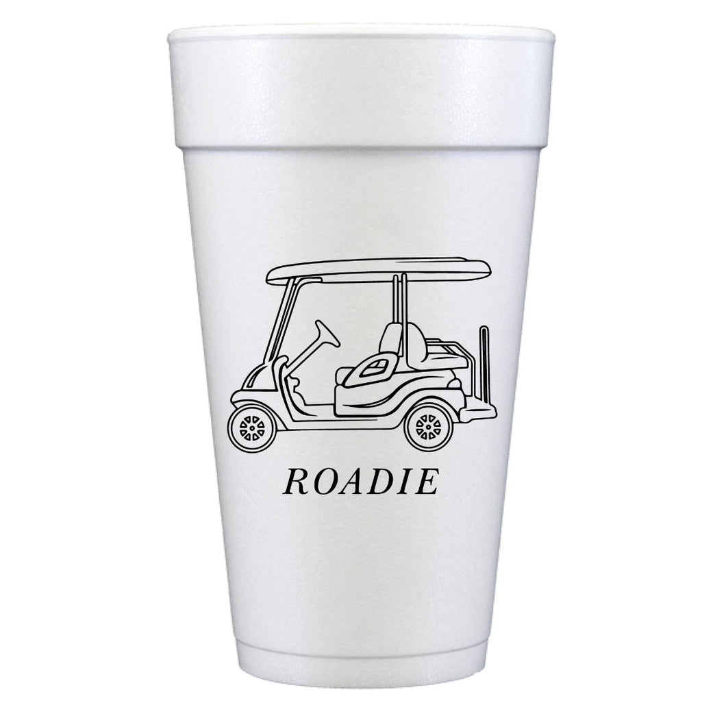 Golf Cart Roadie Styro Cups