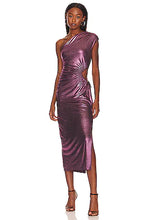 Load image into Gallery viewer, Opal Metallic Midi Dress
